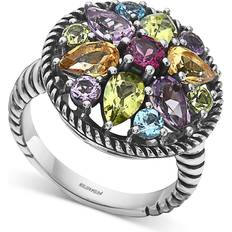 Effy Women Rings Effy Flower Statement Ring - Silver/Multicolour