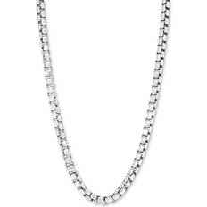 Effy Men Necklaces Effy Men's Box Chain Necklace - Silver