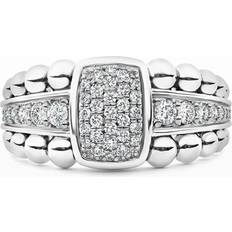 Lagos Lagos Sterling Caviar Spark Diamond Ring