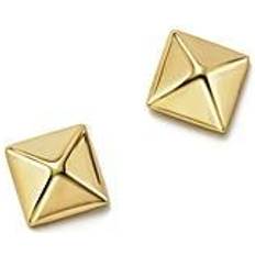 Saks Fifth Avenue Small Pyramid Post Earrings - Gold