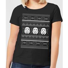 Acrílico Camisetas Star Wars Camiseta navideèa Stormtrooper Knit - Negro