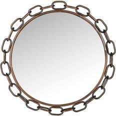 Copper Mirrors Safavieh Atlantis Chain Link Wall Mirror 26x26"