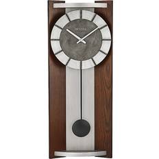 Bulova Newton 23.5" X 9.25" Wall In Espresso Brown Brown 23in Wall Clock