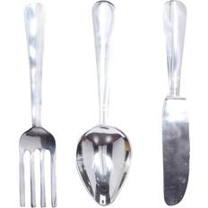 Green Cutlery Bayden Hill Litton Lane Silver Aluminum Traditional (Set of 3) Gray Cutlery