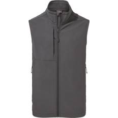 Grey - Men Vests Craghoppers Mens Expert Basecamp Softshell Vest (black)