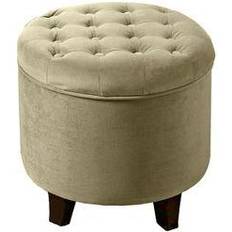 HomePop Large Round Pouffe 18"