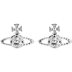 Mayfair Bas Relief Earrings - Silver/Transparent
