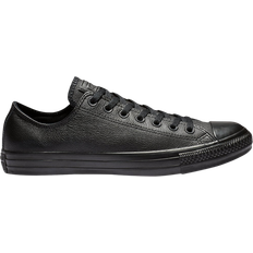 Converse Cotton/Textile Trainers Converse Chuck Taylor All Star Leather Low Top - Black Monochrome