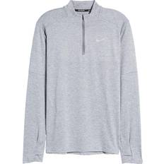 UV-beskyttelse T-skjorter NIKE Dri-Fit Element 1/2-Zip Running Top Men's - Smoke Grey/Grey Fog/Heather