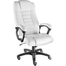Faux Leathers Office Chairs tectake Luxury White Office Chair