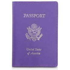 Royce RFID Blocking Passport Case - Purple