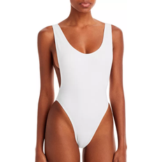 Norma Kamali Marissa Scoop One Piece Swimsuit - White