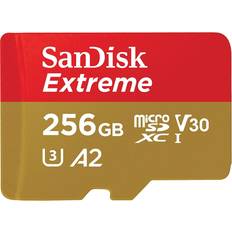 256gb micro sd SanDisk Extreme microSDXC Class 10 UHS-I U3 V30 A2 160/90MB/s 256GB +Adapter