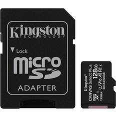 128 GB Tarjetas de memoria Kingston Canvas Select Plus microSDXC Class 10 UHS-I U1 V10 A1 100MB/s 128GB +Adapter