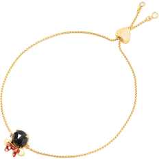 Glas Armbanden Kate Spade Disney X New York Minnie Slider Bracelet - Gold/Black/Transparent/Red