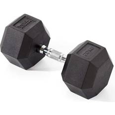 York Fitness Rubber Hex Dumbbell 20kg