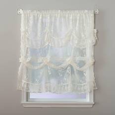 Rod Pockets Pleated Blinds Alison Jacquard Lace Balloon Shade