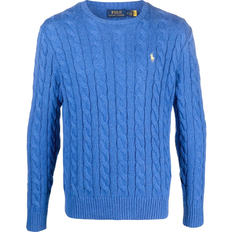 Cable knit cotton jumper Polo Ralph Lauren Polo Pony Cable-knit Cotton Jumper Men - Dockside Blue Heather