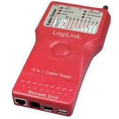 Power Tools LogiLink Kabeltester 5in1 RJ45/RJ11/USB/BNC/IEEE1394 Stecker