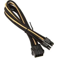 Or Câbles Électriques Silverstone Technology Cable tressé 8-Pin EPS/ATX 4 4-Pin 300mm GOLD/BK