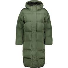 Superdry Women's Longline Duvet Coat -Green