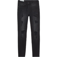 H&M Men Jeans H&M Skinny Jeans - Black/Trashed