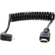 Atomos Pro Video HDMI - HDMI Micro (angled) (spiral) 1m