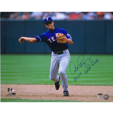 Fanatics Texas Rangers Alex Rodriguez Autographed Throwing Photograph with 02 03 Gold Glove Inscription