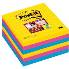 Multikleur Plakbriefjes Post-it Super Sticky 101 x 101 mm Set of 6