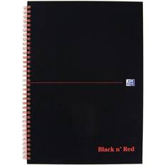 Office Supplies Black n Red Notebook Wirebound 90gsm Ruled and Perforated 140pp A4