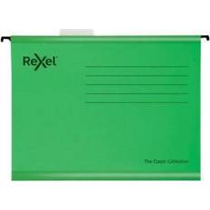 Rexel Classic Suspension Files Foolscap Green (25 Pack)