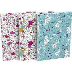 Oxford Floral Notesblok 10x14 cm Linjeret Ass
