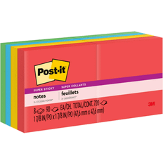 3M Post-It Notes Super Sti Pad,2x2, Spr Stcky,8pk, Ast 6228SSAN