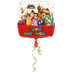 Amscan Ballon Aluminium Happy Birthday 43 Cm Super Mario Multicolores 43 cm