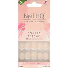 French nails Nail HQ Square French Nails - 24 Pieces