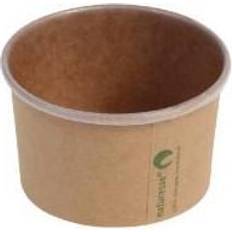Sugerør Diverse Isbæger PLA bionedbrydelig Ø75x45mm kraft pap 120ml brun