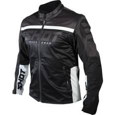 Giacche da pesca Shot Softshell Lite 2.0 Giacca Motocross, nero-bianco, dimensione per uomo