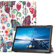 Lenovo tab m10 fhd rel fodral MTK Tri-fold Fodral till Lenovo Tab M10 FHD REL TB-X605FC Butterfly