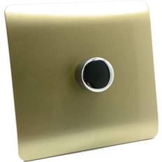 Or Variateurs Muraux Trendi 1 Gang LED Dimmer Gold