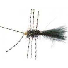 Unique Flies Crystal Bugger Rubber Leg Black Daiichi 1560 #8