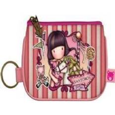 Pink Møntpunge Santoro London Purse on the Gorjuss Fairground Zipper Keychain