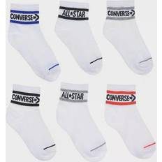 Converse Strumpor 6-Pack - Vit m. Tryck