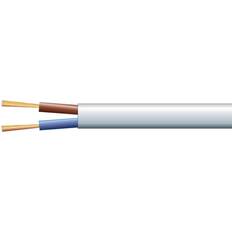 Lemvigh-Müller Lampeledning Oval 2x0.75mm2 Hvid 100 m
