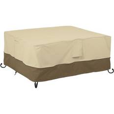 Camping & Outdoor Classic Accessories Veranda 40-in. Rectangular Fire Pit Table Cover, Beig/Green