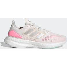 adidas Pureboost 22 Shoes - Core Black/Cloud White/Silver Metallic/Beam Pink