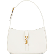 Saint Laurent The 5 to 7 leather shoulder bag - Cream