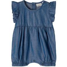 Katoen Playsuits Name It Nbfjeteetee Medium Blauw Denim - Blauw