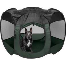 Pet Products Mesh Open-Air Dog Playpen Hunter Green Small