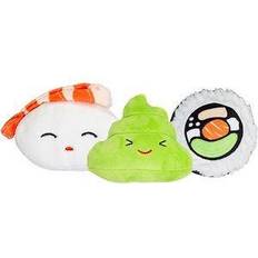 Pearhead Sushi Bento Dog Toys, 3 count