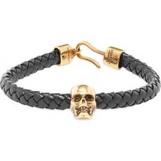 Alexander McQueen Skull Bracelet - Gold/Black